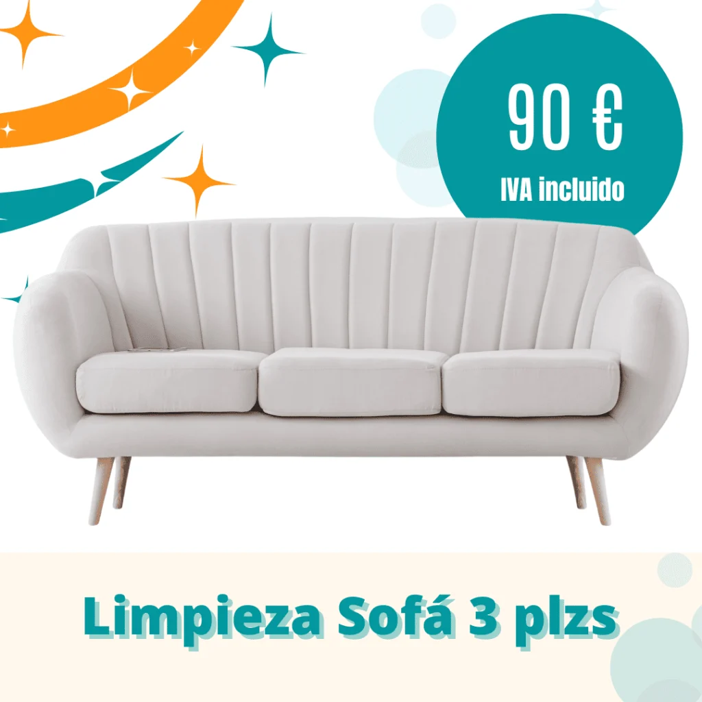 Precios de Limpieza de Sofás, Colchones y Alfombras a Domicilio Limpieza de sofa 3 plazas 90 Euros